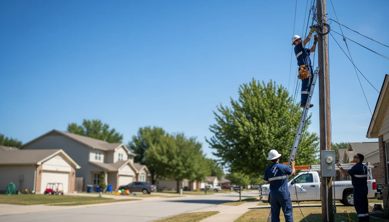 Residential electrician providing installation services in Crescent City, IL